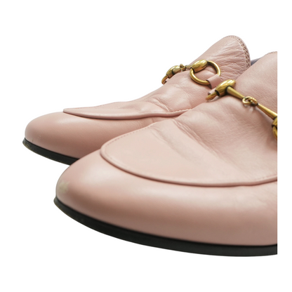 Pink Horsebit Leather Loafer