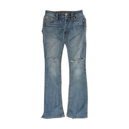 Blue Bootcut Jeans