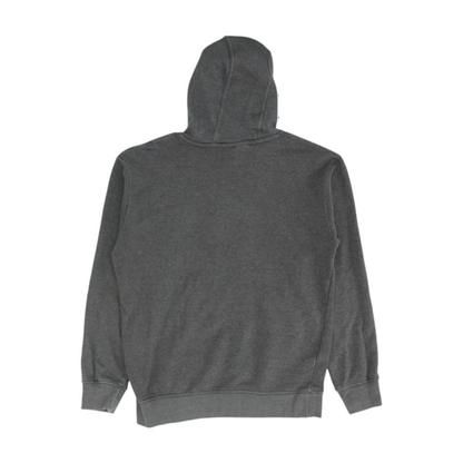 Gray Solid Hoodie Pullover