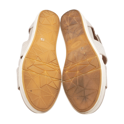 Beige Wedged Sandals