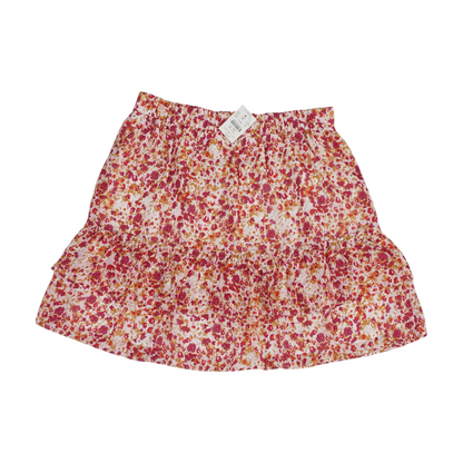 Pink Floral Mini Skirt