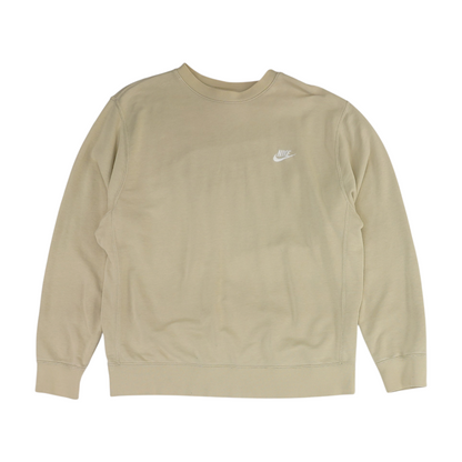 Beige Solid Sweatshirt Pullover