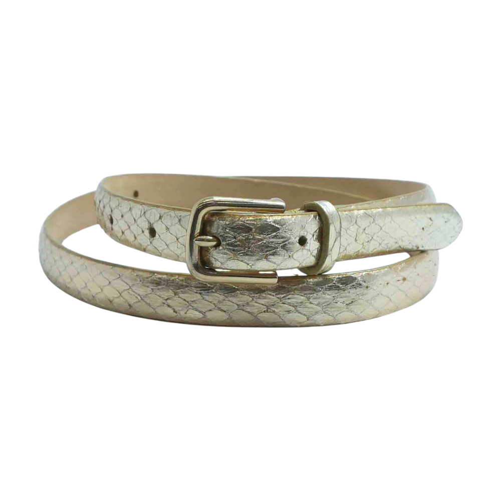 Gold Leather Belt