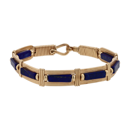 Costume Lapis Lazuli Bangle Bracelet