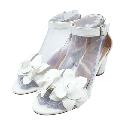 White Block Heels