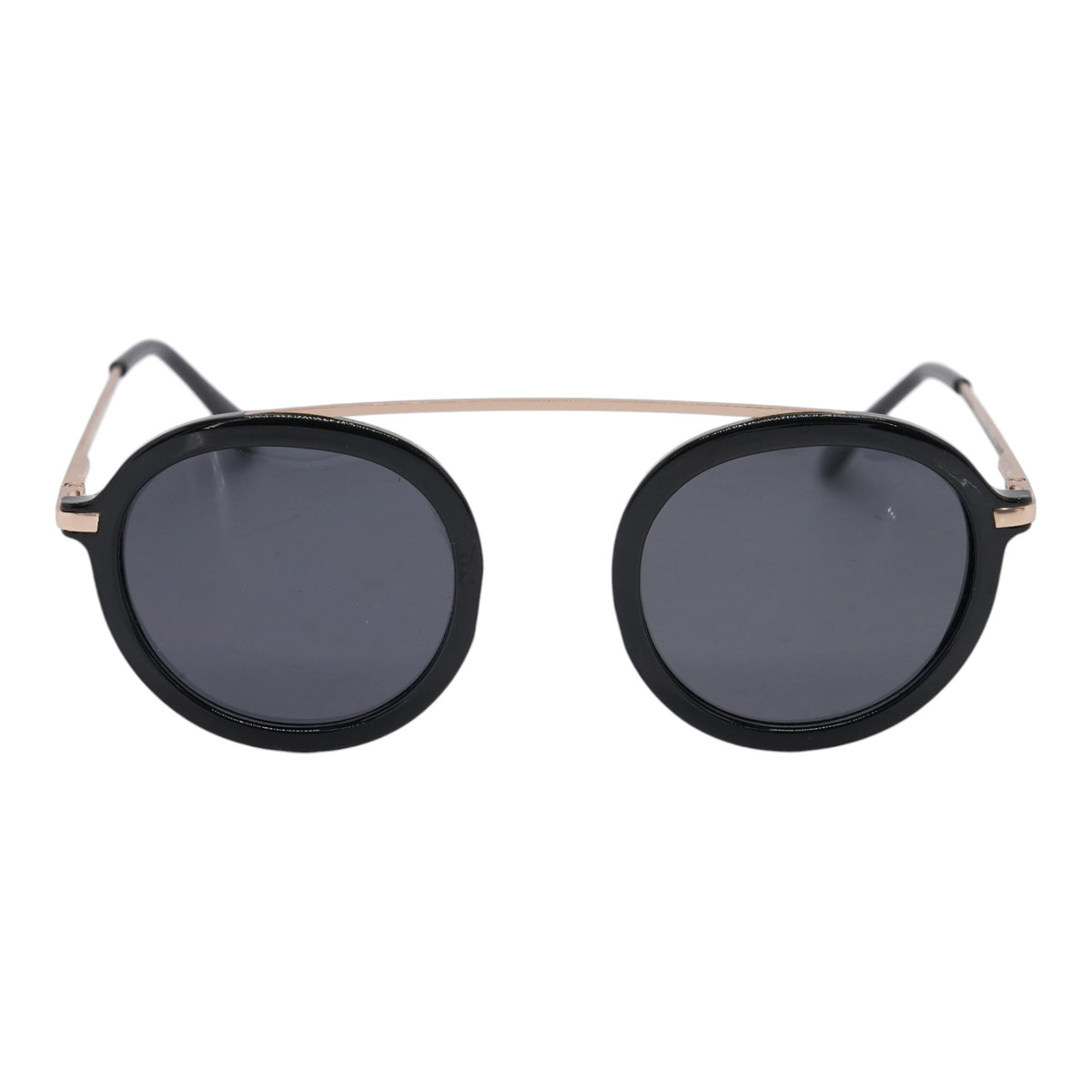 Black On Holiday Round Sunglasses