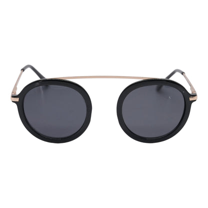 Black On Holiday Round Sunglasses