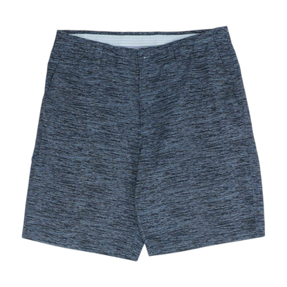 Gray Striped Chino Shorts