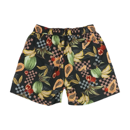 Black Graphic Swim Bottom