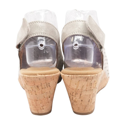 Gray Wedged Sandals