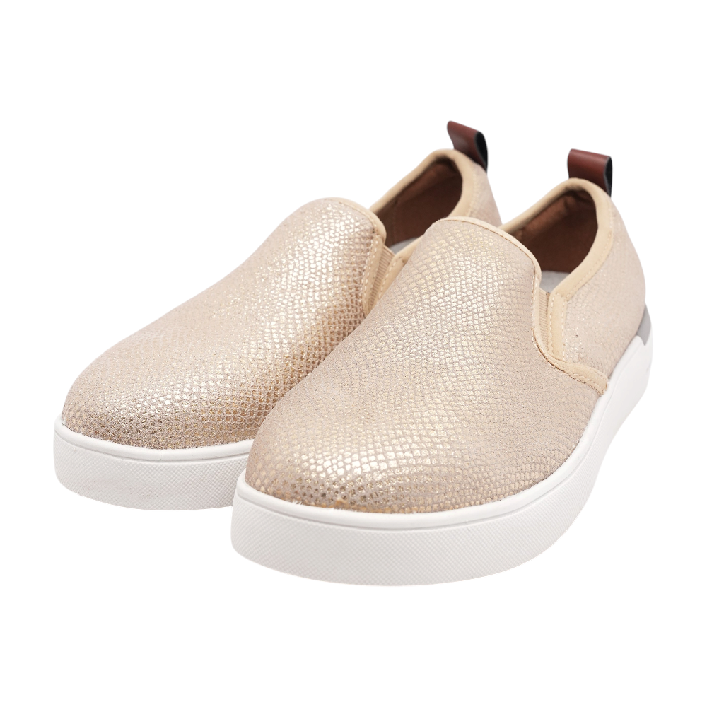 Gold Slip-On Flats