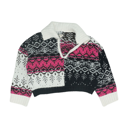 Multi Graphic Pullover Sweater
