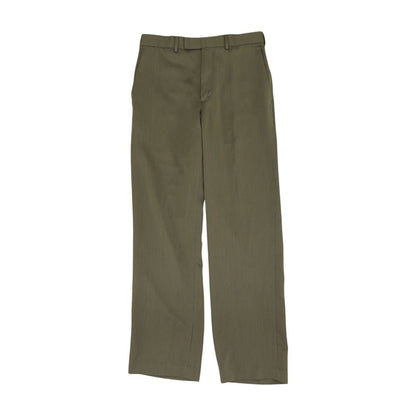 Gray Solid Dress Pants