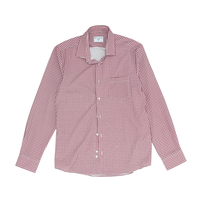 Red Check Long Sleeve Button Down