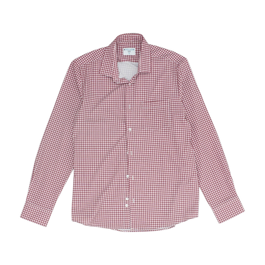 Red Check Long Sleeve Button Down