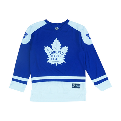 Men's Navy Toronto Maple Leafs Long Sleeve Jersey
