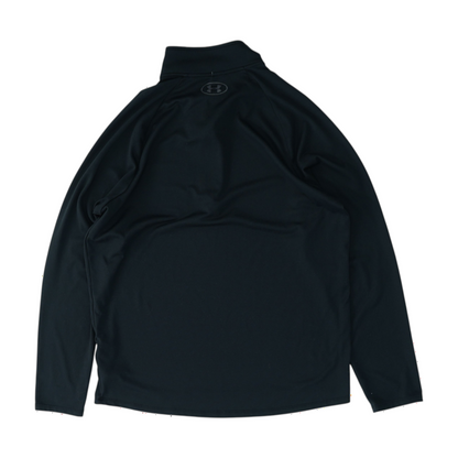 Black Solid 1/4 Zip Pullover