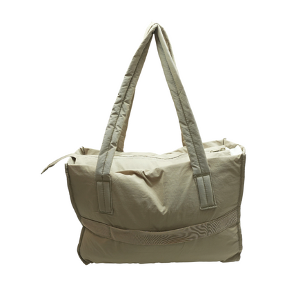 Beige Weekender Bag