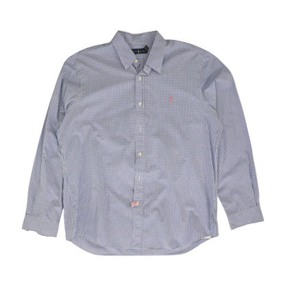 Blue Check Long Sleeve Button Down
