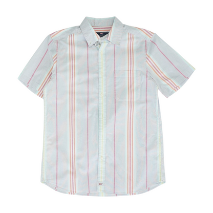 Multi Striped Short Sleeve Button Down