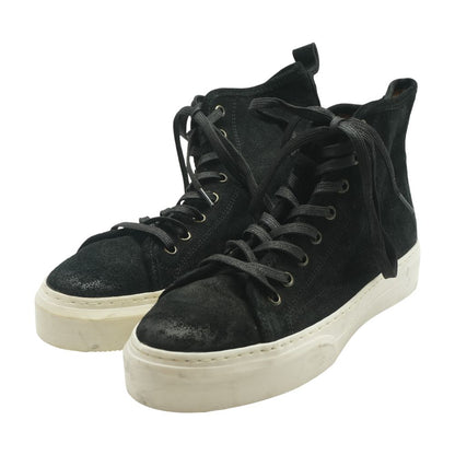 Forte Black Leather High Top Athletic Shoes