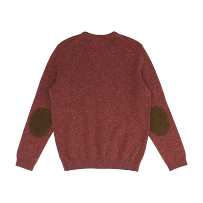 Rust Solid Pullover Sweater
