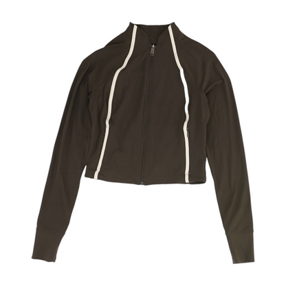 Brown Solid Active Jacket