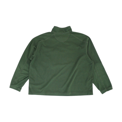 Green Solid 1/4 Zip Pullover