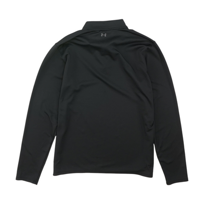 Black Solid 1/4 Zip Pullover