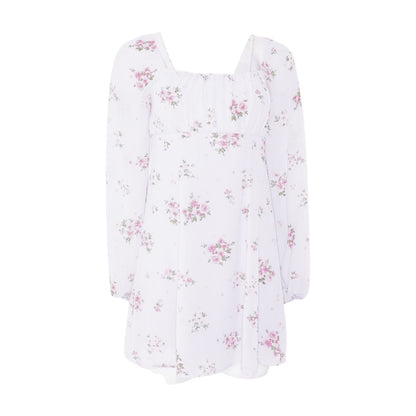 Lavender Floral Mini Dress