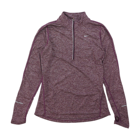 Purple Solid 1/4 Zip Pullover