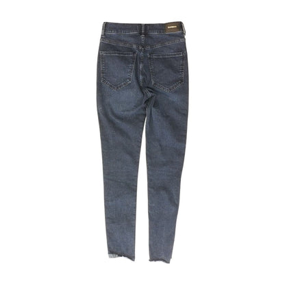 Navy Solid High Rise Skinny Leg Jeans