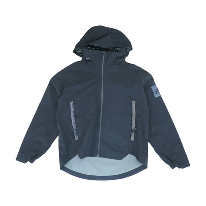 Black Solid Rain Jacket
