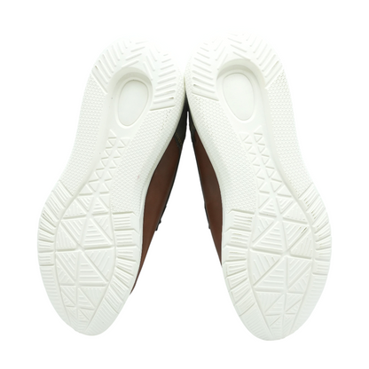 Brown Lace-Up Casual Shoes