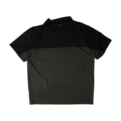 Black Color Block Short Sleeve Polo