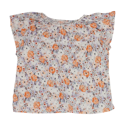 White Floral Blouse