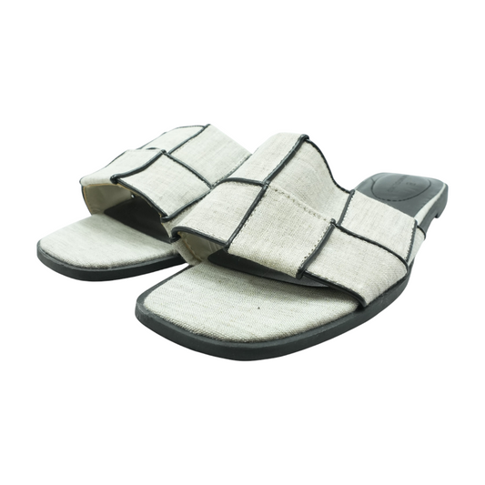 Gray Flat Sandals