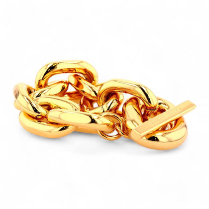 Gold Tone XL Link Bracelet