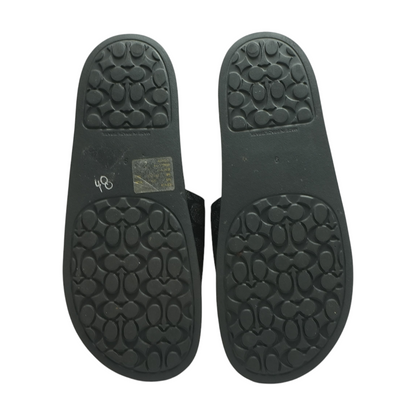 Black Sport Slide Sandals