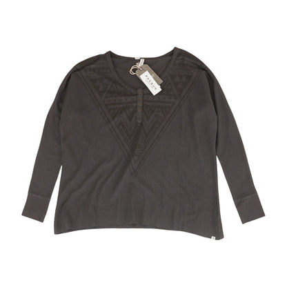 Charcoal Solid Henley T-Shirt