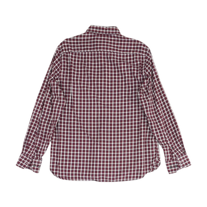 Red Plaid Long Sleeve Button Down