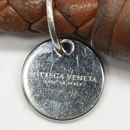 Intrecciato Leather Keyring