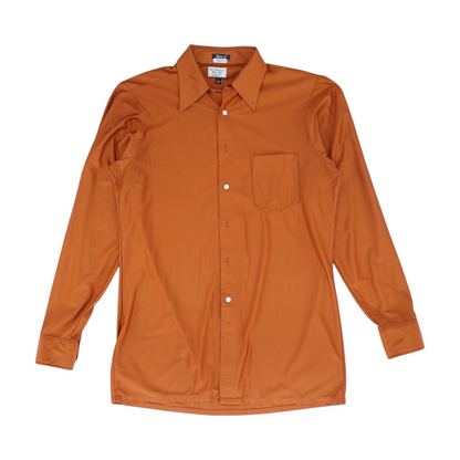 Vintage Rust Tall Solid Long Sleeve Button Down
