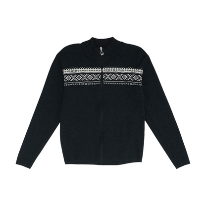 Charcoal Solid Cardigan Sweater