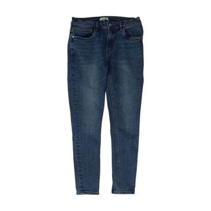 Blue Mid Rise Skinny Leg Jeans