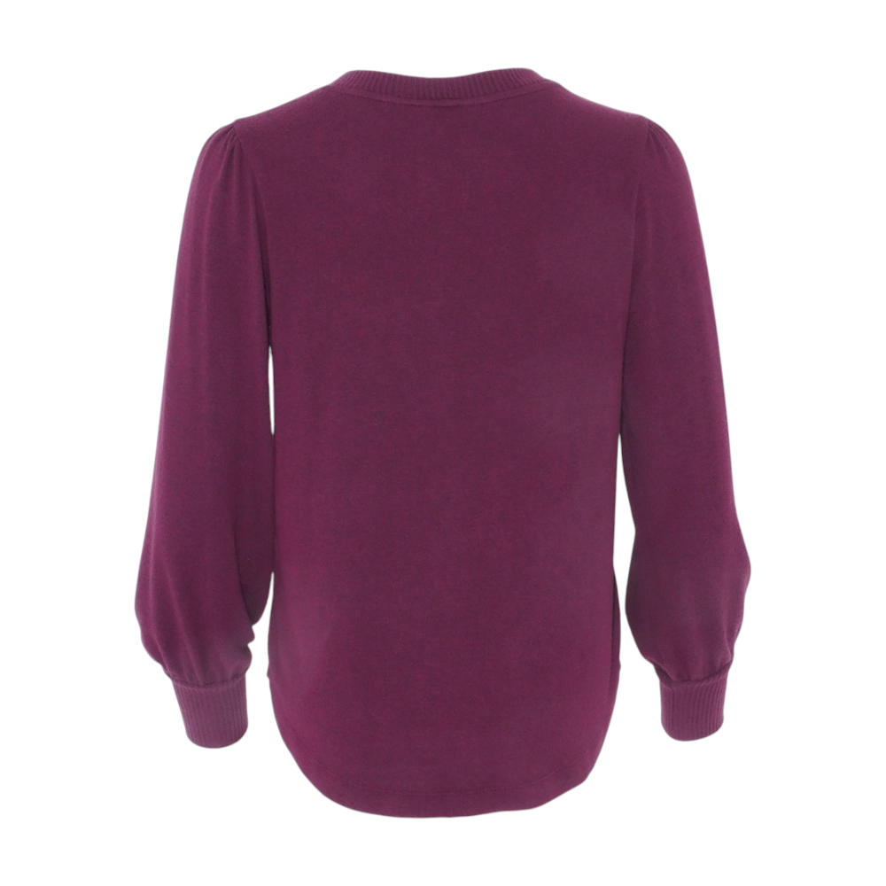 Maroon Petite Pullover Sweater