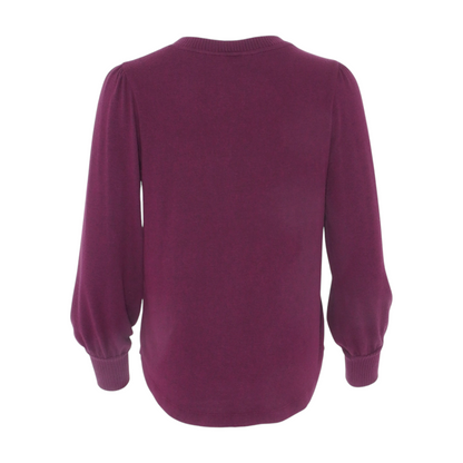 Maroon Petite Pullover Sweater
