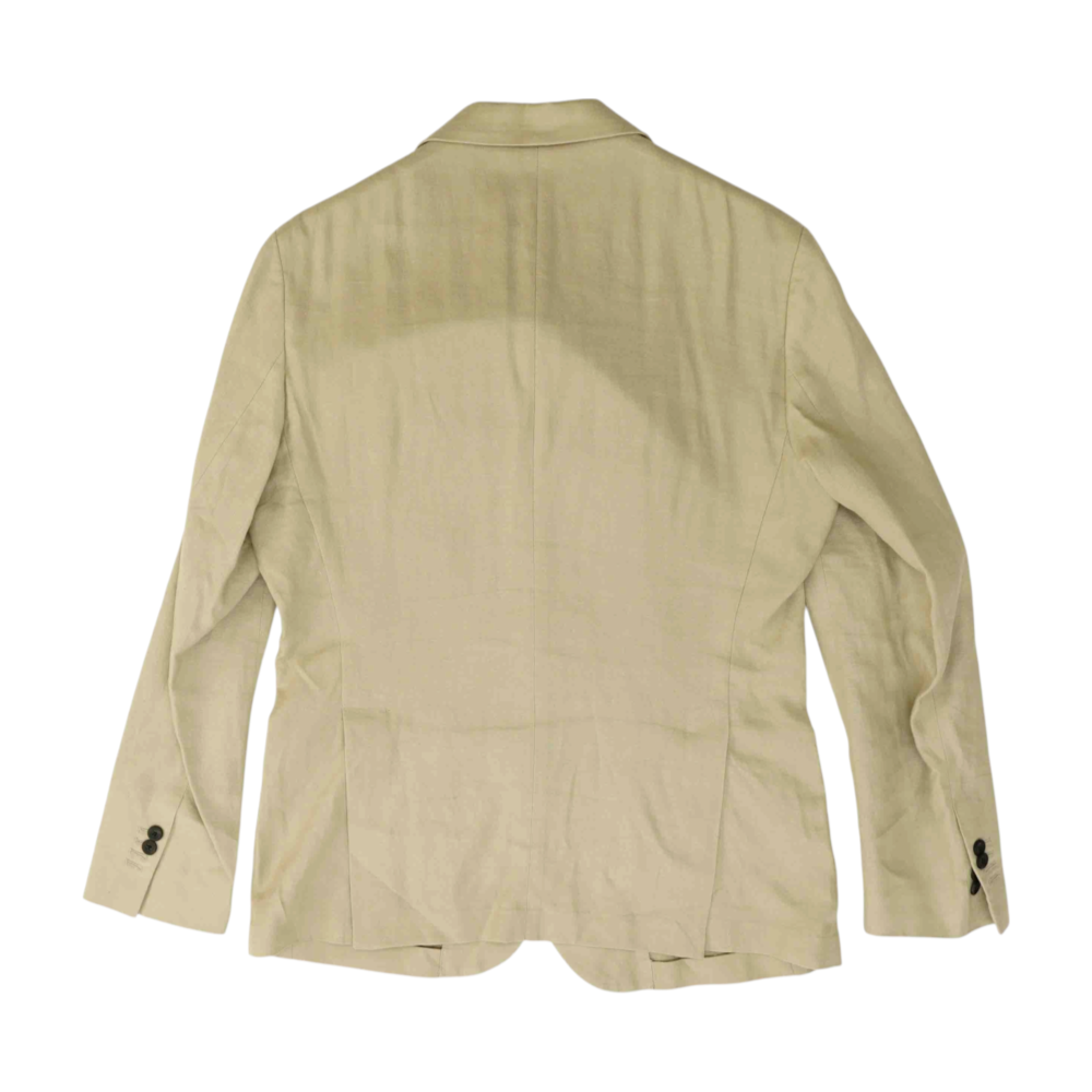 Beige Solid Sport Coat