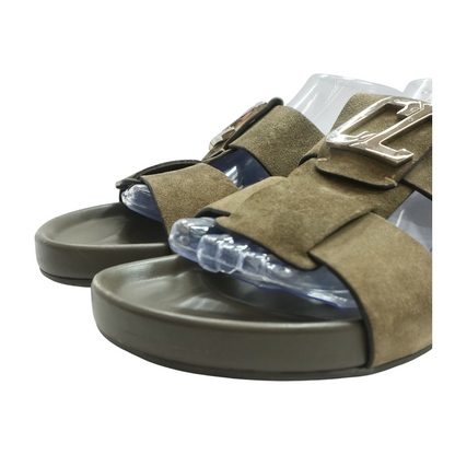 Brown Dhabubizz Suede Sandals