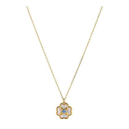 Costume Mother of Pearl Pendant Necklace